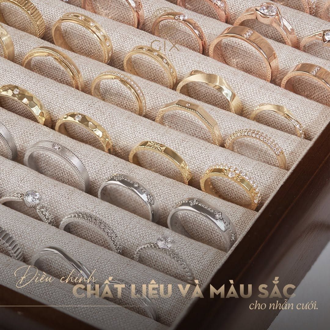Lựa chọn mẫu thiết kế, màu nhẫn trước khi mua