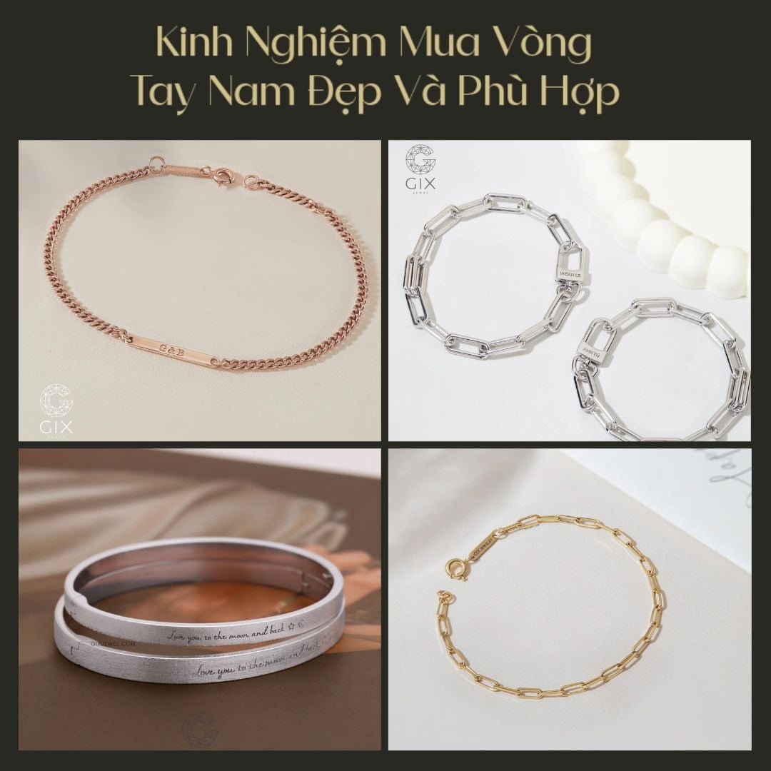 Kinh nghiệm chọn mua vòng tay nam giúp tránh mua nhầm và chọn đúng sản phẩm phù hợp