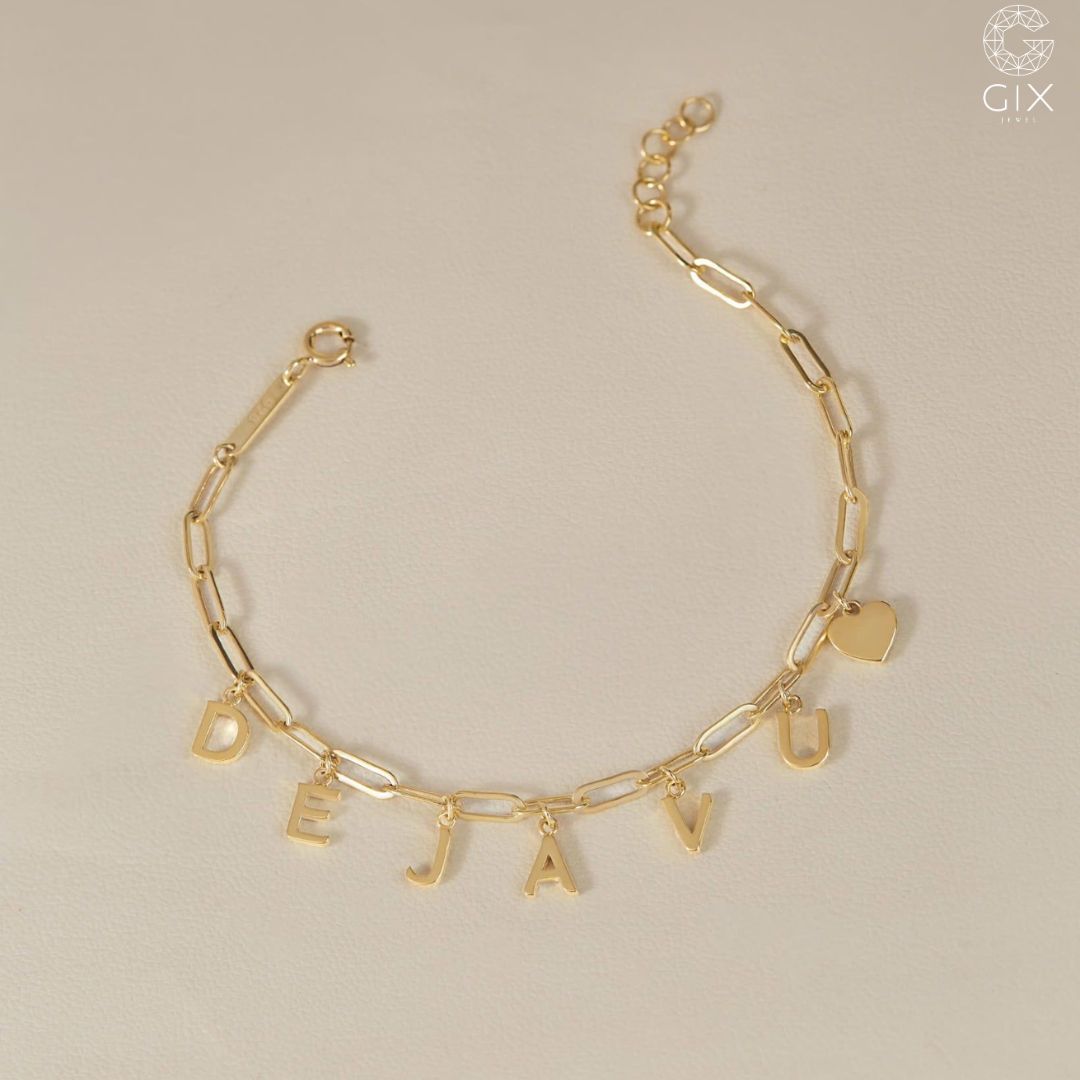 Mẫu lắc tay charm chữ cái cá nhân hóa theo chủ đề riêng