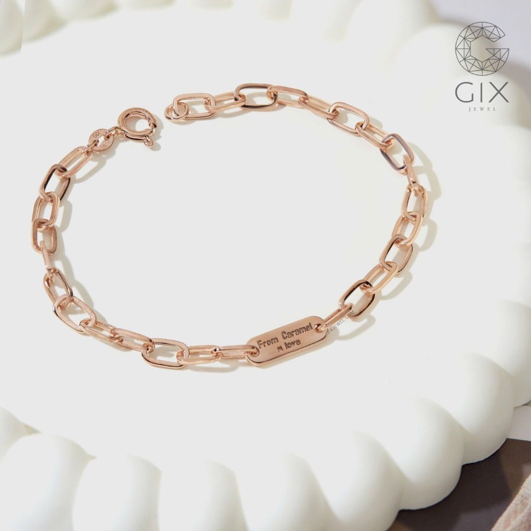 Mẫu lắc tay mắt xích phù hợp cả nam và nữ, dễ cá nhân hóa