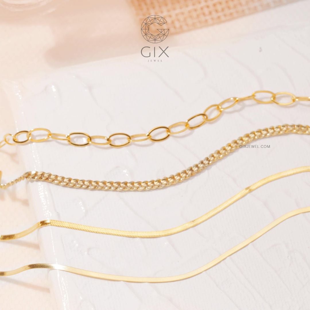 Lắc tay vàng 14K cân bằng giữa độ bền, thẩm mỹ và ngân sách