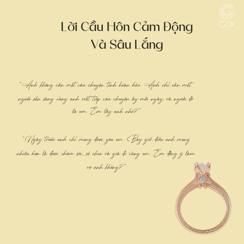Những lời cầu hôn cảm động phù hợp với cặp đôi đã đồng hành lâu năm