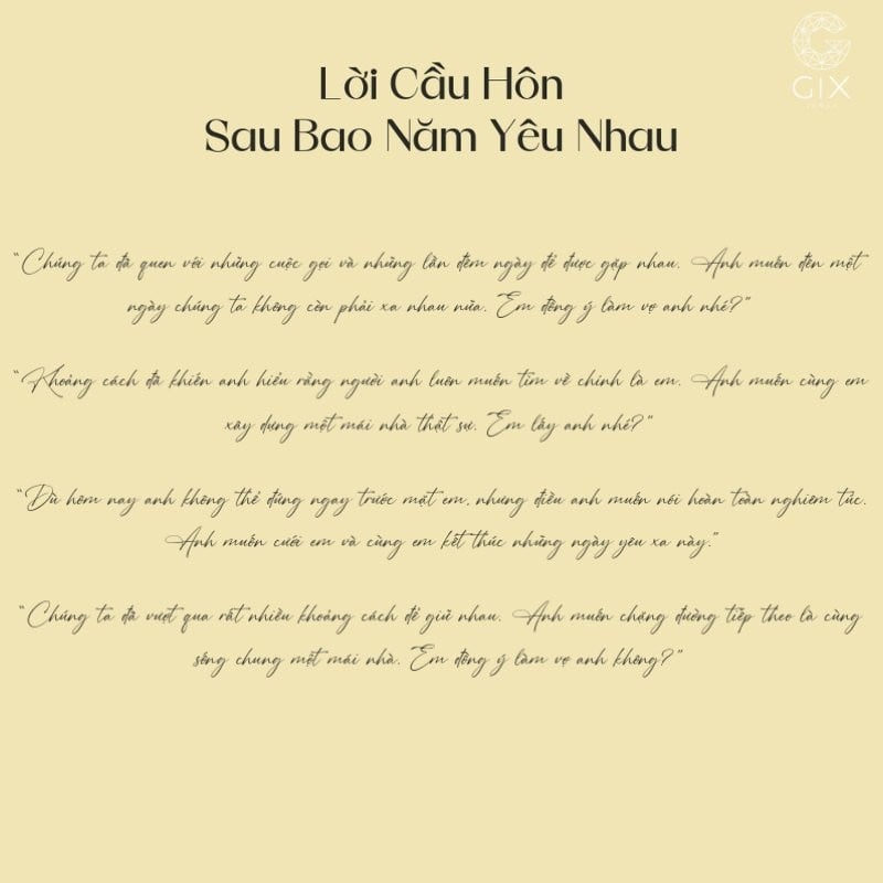 Lời cầu hôn sau nhiều năm yêu nhau nhấn mạnh sự chắc chắn thay vì chỉ dựa vào thời gian