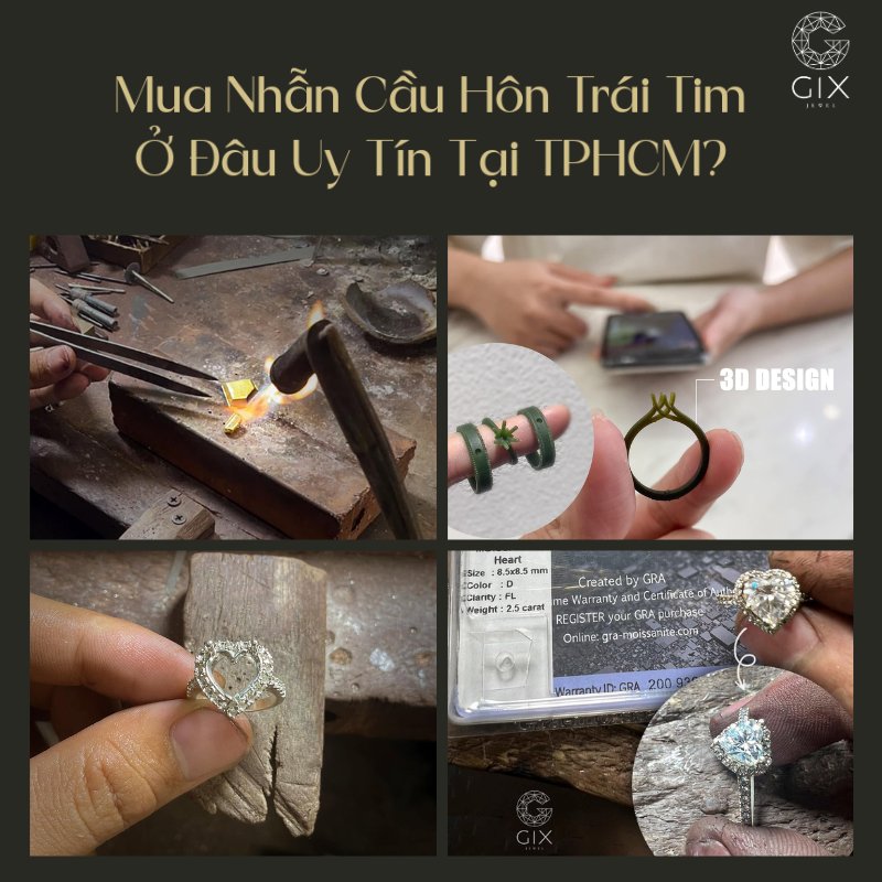 Gix Jewel có xưởng chế tác riêng tại TP.HCM, hỗ trợ tư vấn và thiết kế theo yêu cầu