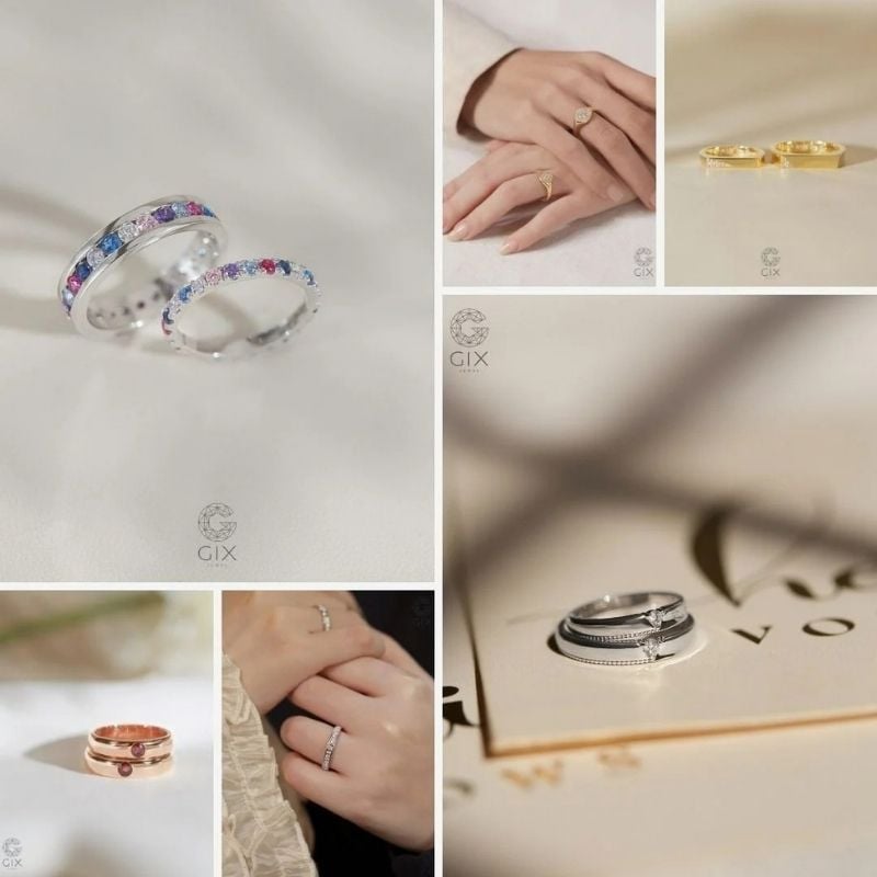 Các Dòng Nhẫn Cưới Được Ưa Chuộng Nhất Tại Gix Jewel