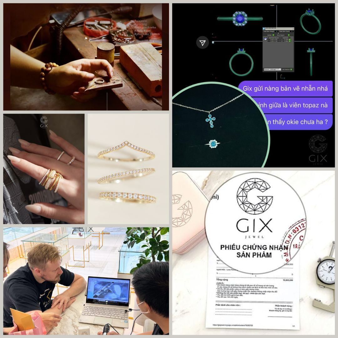 vì sao nên chọn Gix mua nhẫn đính đá
