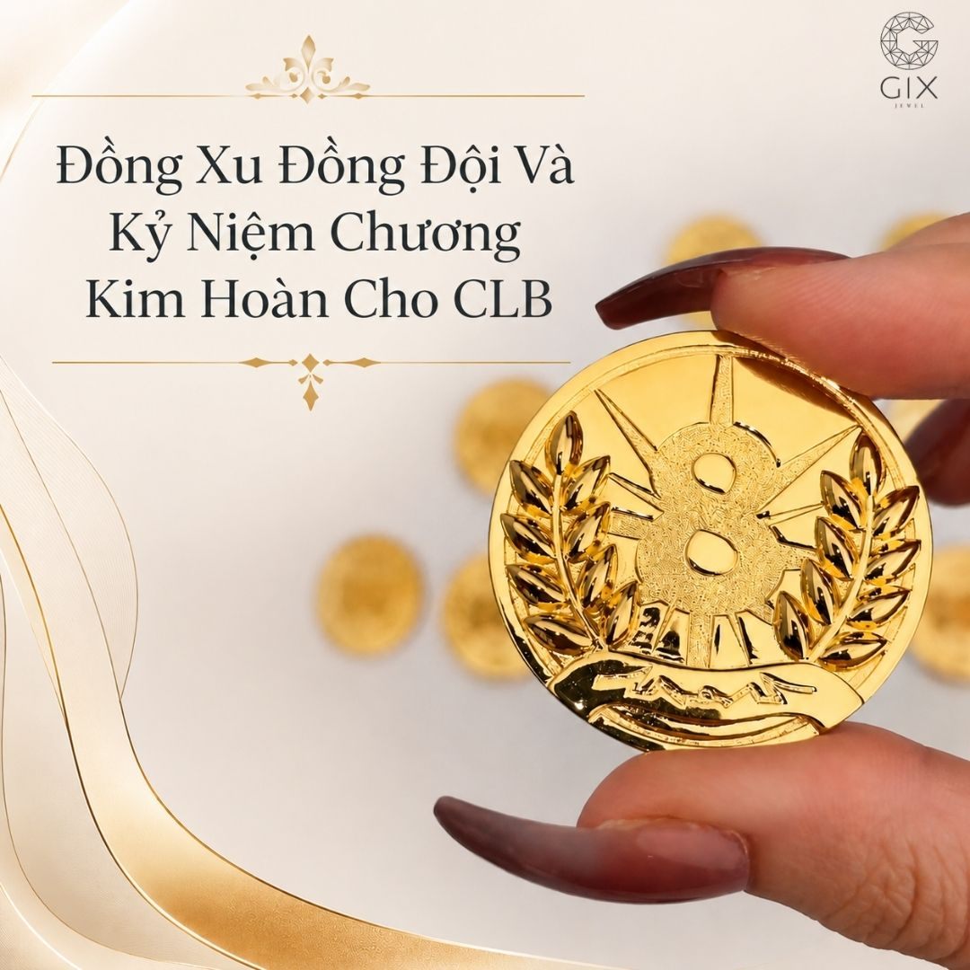 Đồng xu đồng đội và kỷ niệm chương phù hợp cho nhiều dịp vinh danh của CLB, hiệp hội