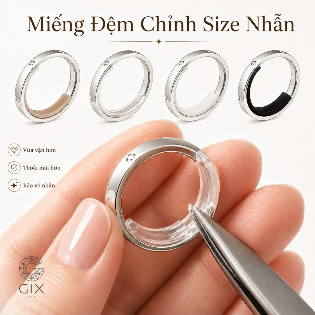 Sử dụng đệm silicon cho nhẫn