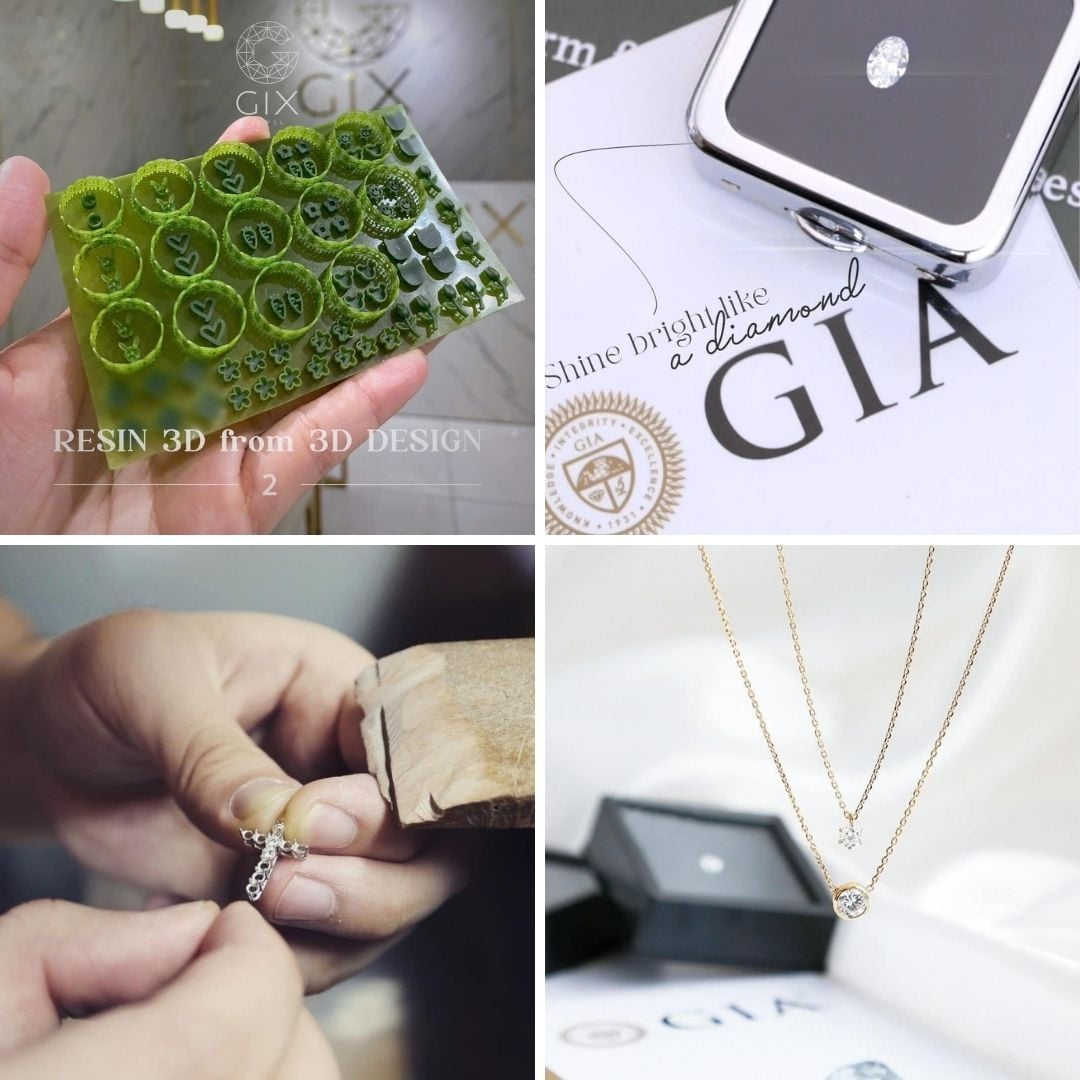 Dịch vụ chế tác dây chuyền kim cương tại Gix Jewel
