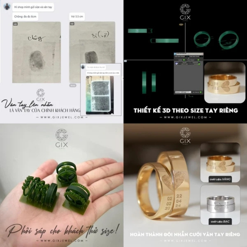 Quy trình chế tác thủ công và dịch vụ hậu mãi uy tín tại xưởng Gix Jewel.