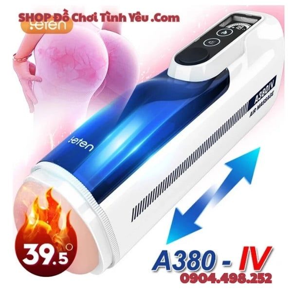Âm Đạo Giả A380 Máy Rung Thụt Co Bóp Sưởi Ấm Rên Tương Tác