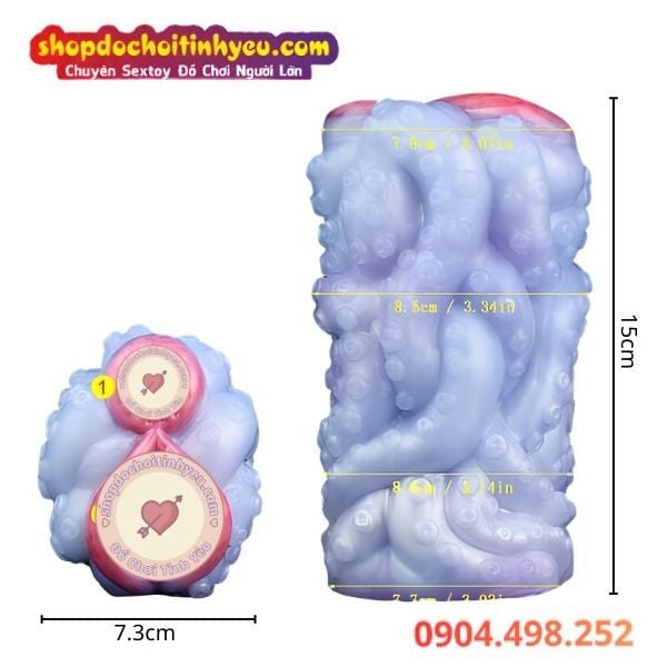Âm đạo giả động vật lỗ hậu môn mô phỏng hình con bạch tuộc