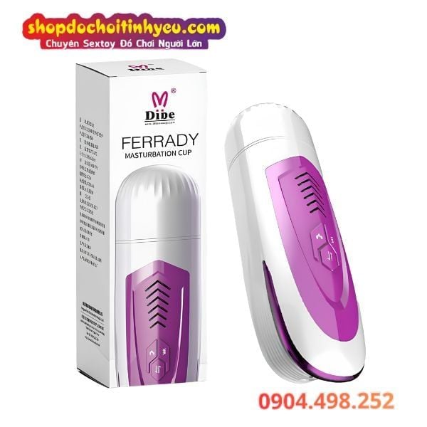 Âm đạo giả rung thụt tự động tạo nhiệt rên tai nghe Ferrady