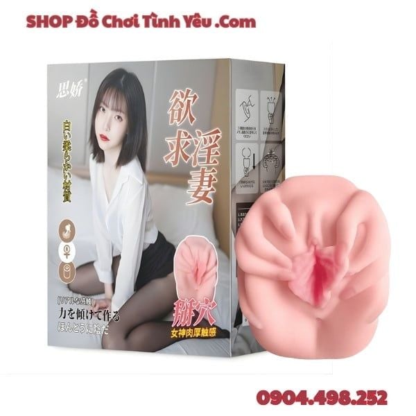 Âm Đạo Giả TPE Sardar Dùng Bàn Tay Ôm Banh Bướm Hồng Hào