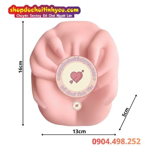 Âm Đạo Giả TPE Sardar Dùng Bàn Tay Ôm Banh Bướm Hồng Hào