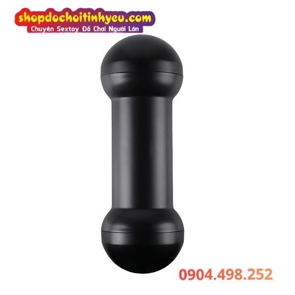 Âm đạo hậu môn miệng giả 2 đầu cầm tay hình quả tạ Lovetoy