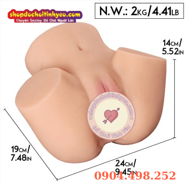 Âm đạo kèm lỗ hậu môn úp ngửa sexy mông mềm mại như da thật