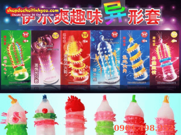 Bao Cao Su Latex Nhiều Gai Bi Mengzi