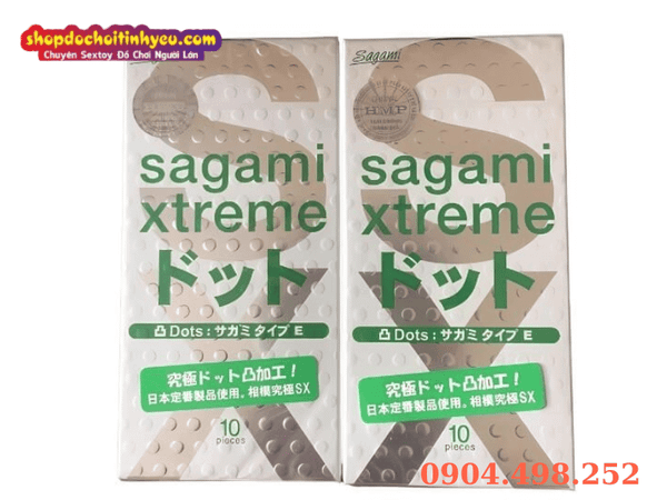 Bao Cao Su Mỏng Gai Nổi SAGAMI XTREME WHITE