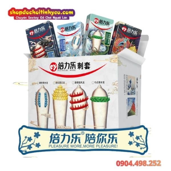 Bao Cao Su Rồng Có Gai Bi Lớn Siêu Kích Thích PLEASURE MORE