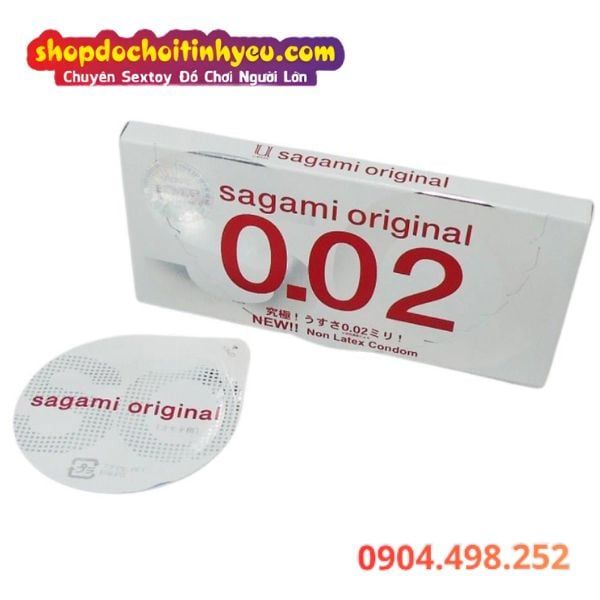 Bao Cao Su Sagami Original 0.02 Trong Suốt Độ Mỏng Đỉnh Cao
