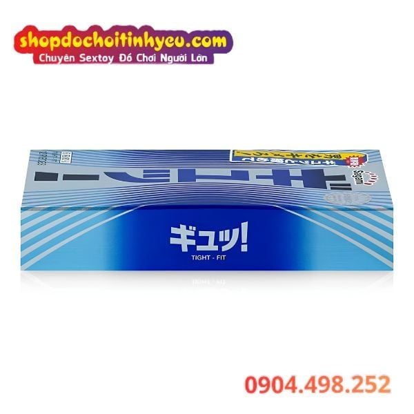Bao Cao Su Siêu Mỏng Sagami Tight Fit Có 6 Gân Sóng Trên Thân