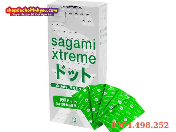 Bao Cao Su Mỏng Gai Nổi SAGAMI XTREME WHITE