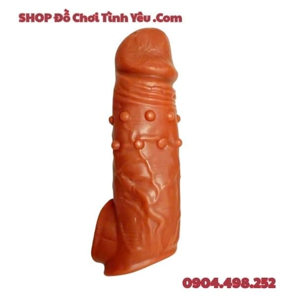 Bao Đeo Dương Vật Bi Hạt Tăng Kích Thước Massage Nữ Sướng