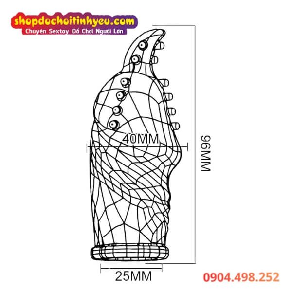 Bao Đôn Đầu Khấc Gai Nổi Thiết Kế Sừng Tê Giác JIHAD SERIES