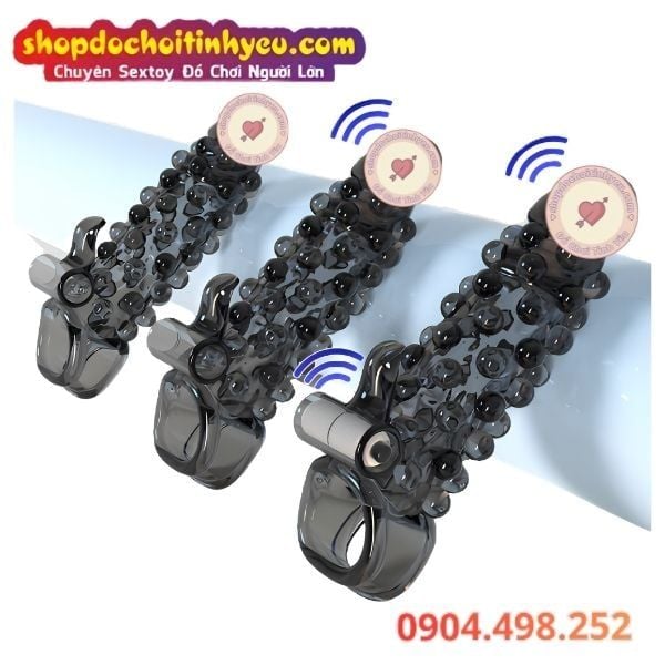 Bao Đôn Dương Vật Bi Nổi Có Rung Kích Thích EXPLOSIVE BEADS