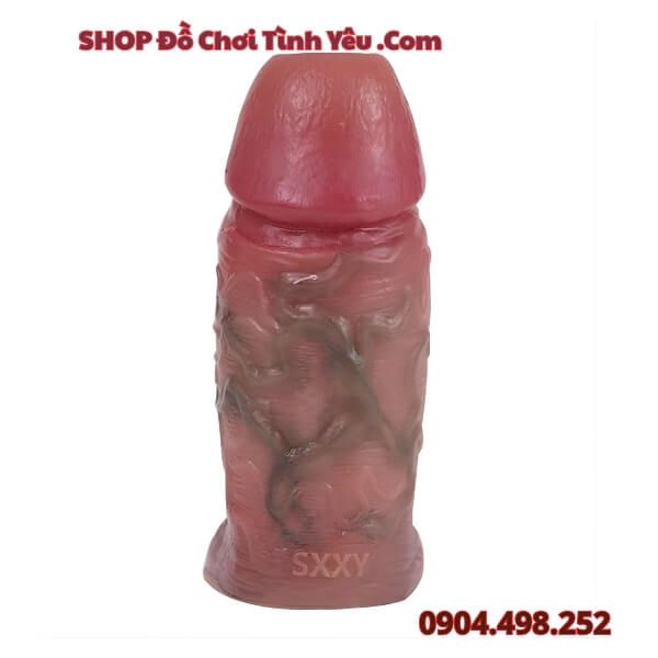 Bao Đôn Dương Vật Hở Đầu Gân Nổi To Kèm Vòng Khóa Tinh Hoàn