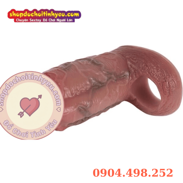 Bao Đôn Dương Vật Hở Đầu Gân Nổi To Kèm Vòng Khóa Tinh Hoàn
