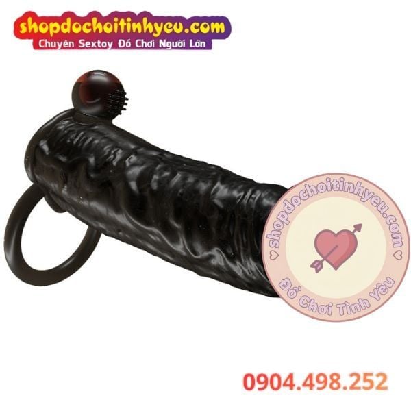 Bao Đôn Dương Vật Rung Kép Kèm Đầu Răng Sói Điều Khiển Từ Xa