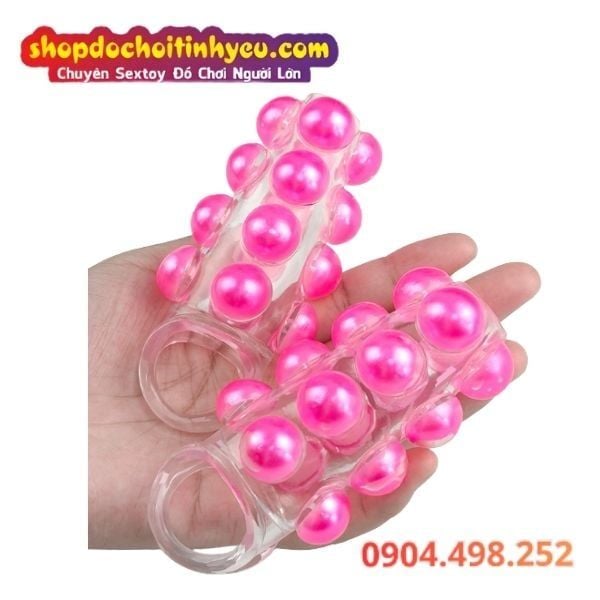Bao Đôn Khúc Giữa Dương Vật Có Bi Hồng To Kèm Khóa Chống Tuột