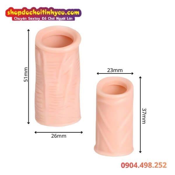 Bao Đôn Thân Dương Vật Màu Da Có Gân Hỗ Trợ Làm To Kích Thước