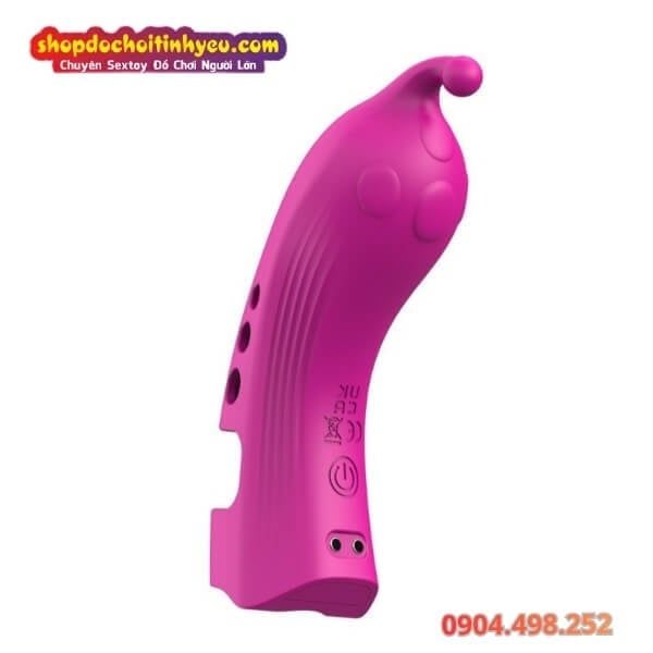 Bao Ngón Tay Có Đầu Nhỏ Tròn Rung Móc Âm Đạo Điều Khiển App