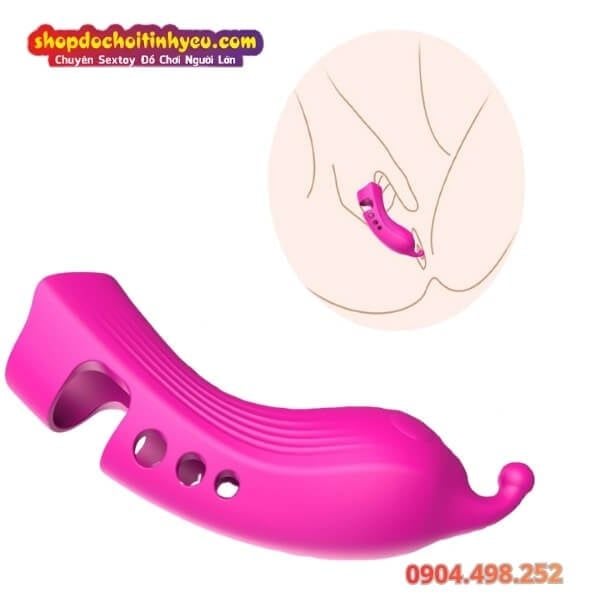 Bao Ngón Tay Có Đầu Nhỏ Tròn Rung Móc Âm Đạo Điều Khiển App