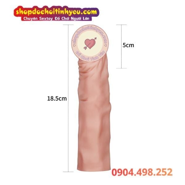 Bao Tăng Kích Thước Dương Vật 50MM Mềm Mại X-TENDER SERIES