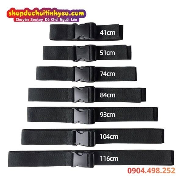 Bộ 7 Dây Đai SM Trói Buộc Kiểm Soát Toàn Cơ Thể Bạn Tình