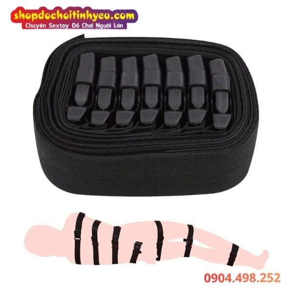 Bộ 7 Dây Đai SM Trói Buộc Kiểm Soát Toàn Cơ Thể Bạn Tình