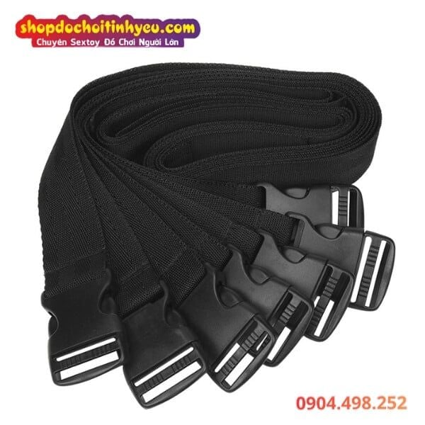 Bộ 7 Dây Đai SM Trói Buộc Kiểm Soát Toàn Cơ Thể Bạn Tình