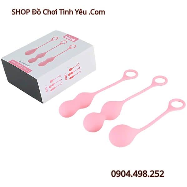 Bộ Bóng Tập Cơ Sàn Chậu Phục Hồi Âm Đạo Se Khít Tự Nhiên MAIG