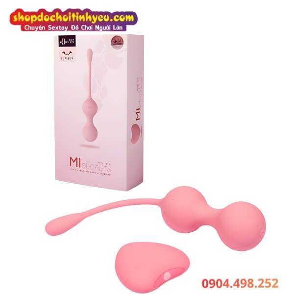 Bóng Tập Kegel Kèm Điều Khiển Rung Hình Trái Tim MISECRETS