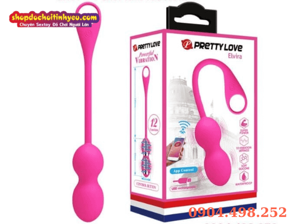 Trứng Rung Điều Khiển Qua App PRETTY LOVE ELVIRA