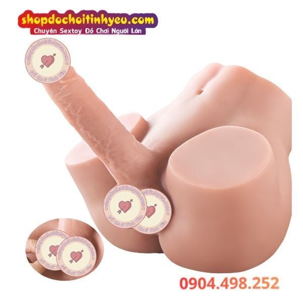 Búp bê bán thân nam giới mông căng tròn kèm dương vật giả