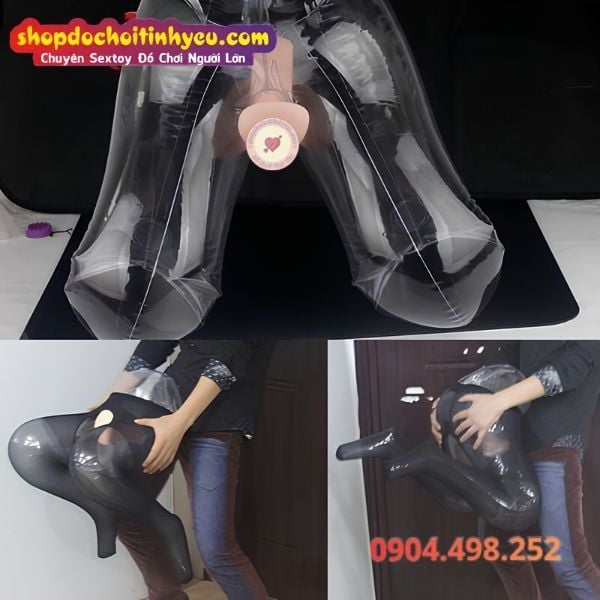 Búp bê bơm hơi bán thân phần dưới dáng chân quỳ cho nam HCM
