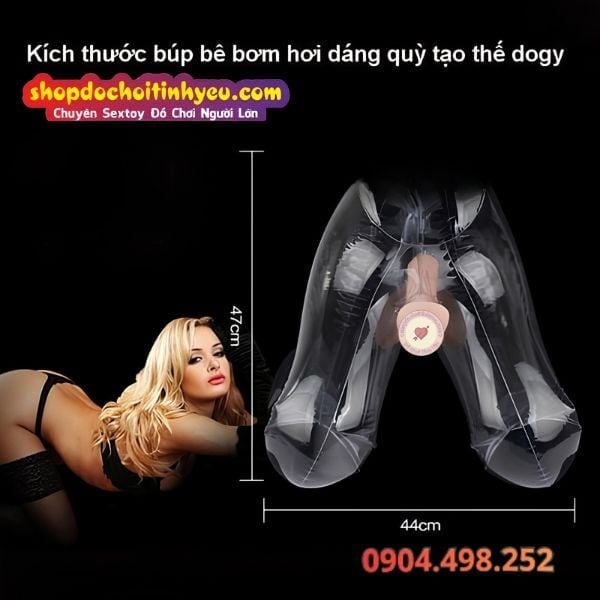 Búp bê bơm hơi bán thân phần dưới dáng chân quỳ cho nam HCM