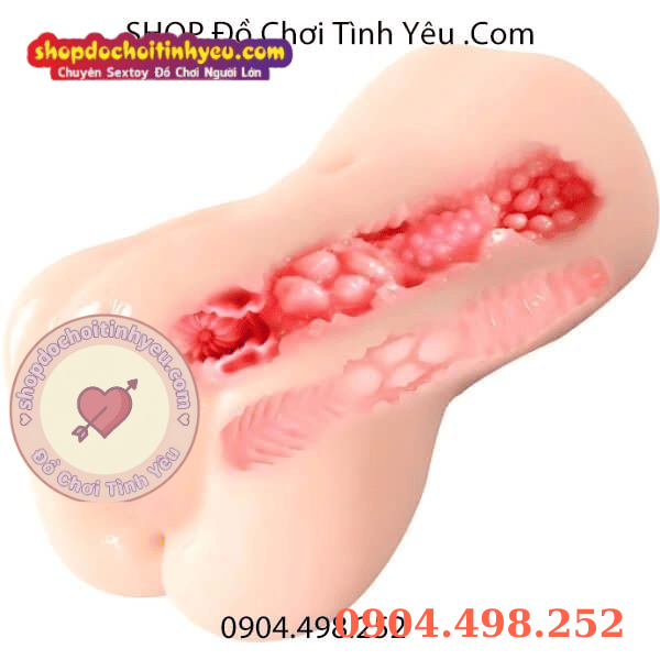 Búp Bê Nhỏ TPE Cầm Tay Âm Đạo Giả Chúm Chím Như Gái Mới Lớn