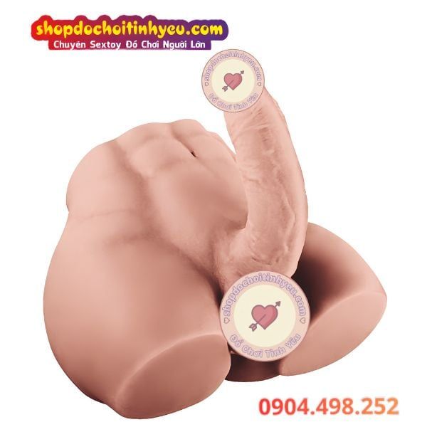 Búp bê nửa thân hậu môn dương vật to dài uốn cong tùy chỉnh