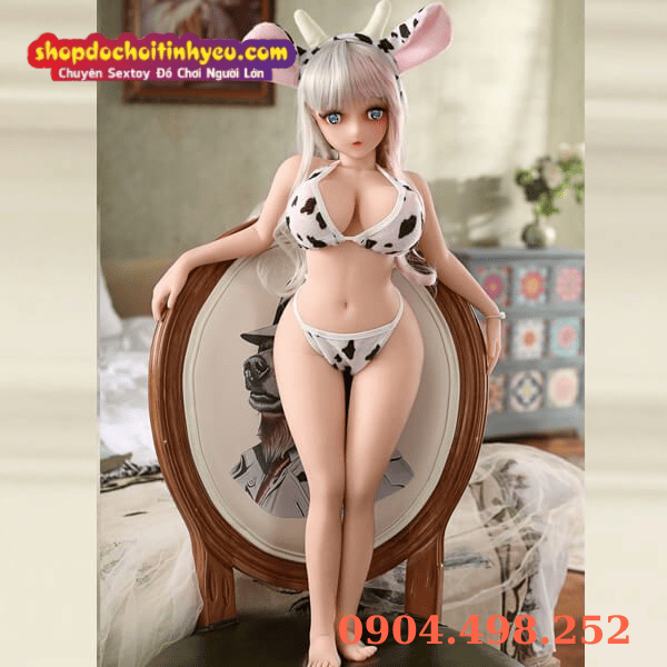 Búp bê tình dục anime nhỏ mặc cosplay bò sữa